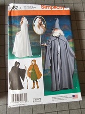 Simplicity 1582 Robe Cap Fantasy Costume Pattern - Sizes XS-XL Uncut
