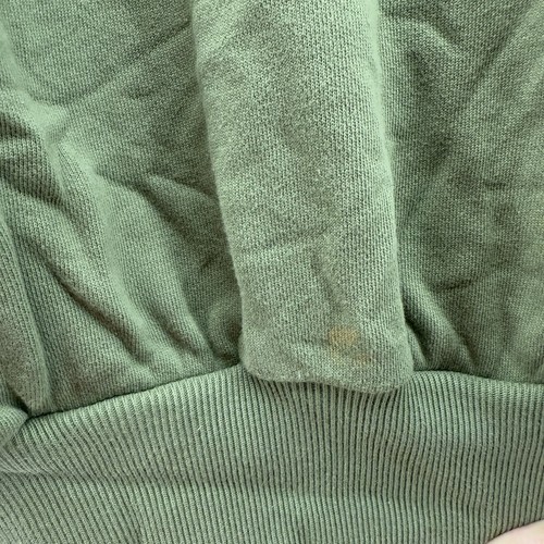 Vintage 90s Nautica 1/4 Zip Heavyweight Mock Neck Sweatshirt Green Size XL READ - Picture 6 of 10