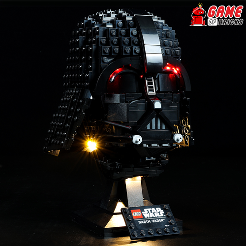 LED Light Kit for Darth Vader Helmet - Compatible with LEGO® 75304 Set (Classic) - Picture 3 of 12