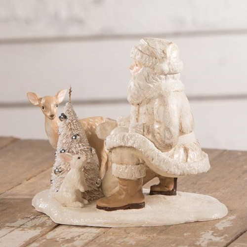 Bethany Lowe Christmas Forest Friends Babbo Natale TD0031 spedizione gratuita - Foto 2 di 3