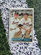 1967 Topps Baseball Atlanta Aces #396 EX Condition Low Cost Shipping 