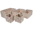  1 Set Aufbewahrung für kleine Badezimmer, kleine geflochtene Körbe zur