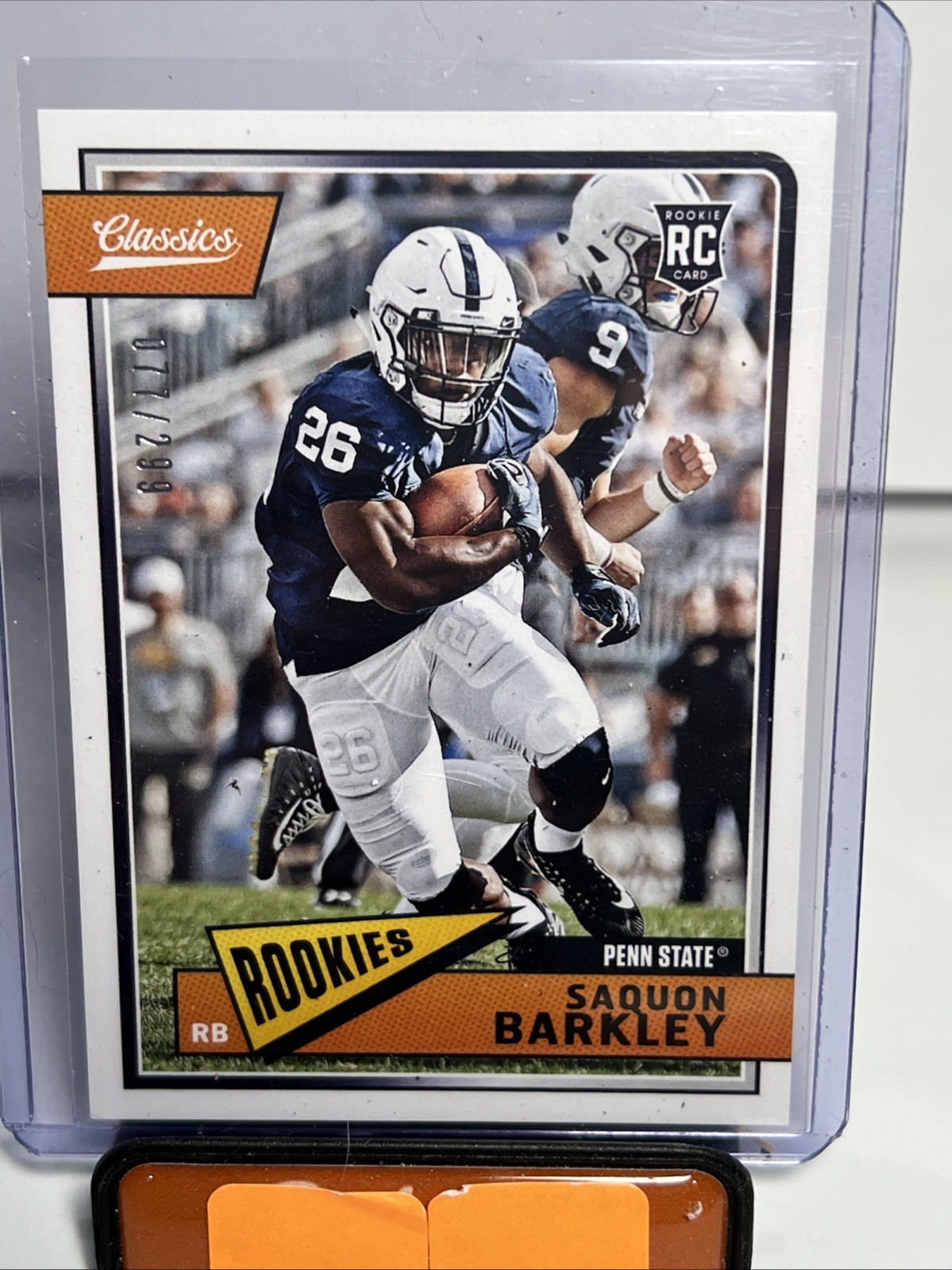 2018 Classics Saquon Barkley Rookie Card #’d 77/299