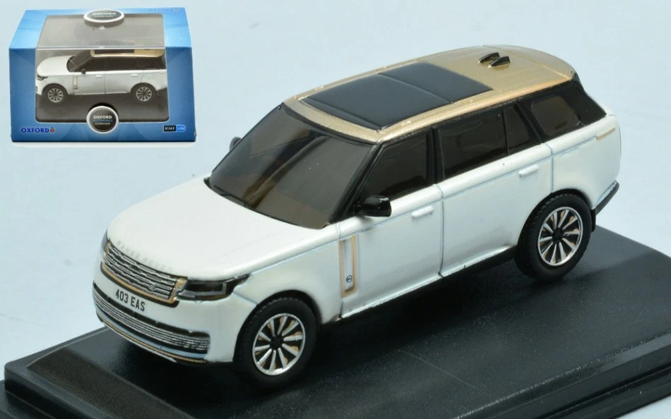MODELLINO AUTO STATICO DIECAST OXFORD RANGE ROVER L460 LWB SV BIANCO SCALA 1/76 - Immagine 4 di 4