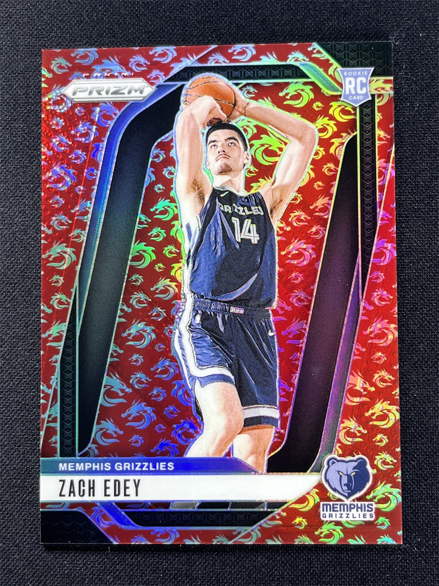 2024-25 Panini Prizm Zach Edey #249 Dragon Year Prizm Rookie RC Grizzlies /88