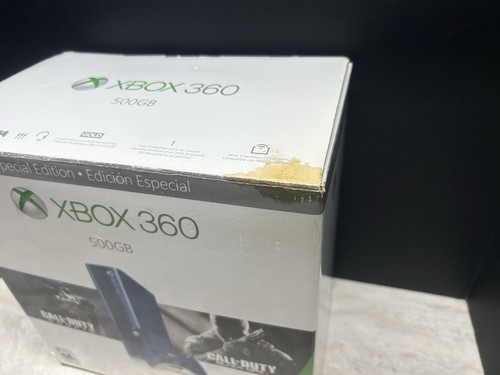 Rare Blue Microsoft Xbox 360 E 500GB Console Call of Duty Special Edition in Box - Picture 17 of 24