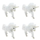 4 PCS Cartoon Stuffed Animal Toy Desk Decorations Office Cute Animals