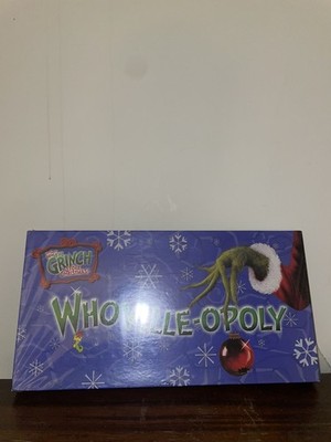 Whoville-opoly Board Game How the Grinch Stole Christmas Monopoly NEW & SEALED