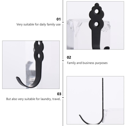  10 Pezzi Ganci Appendiabiti Decorativi Ingresso per Appendere a Parete Appendiabiti Salvaspazio - Foto 8 di 12