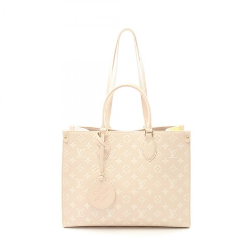 LOUIS VUITTON On the Go MM Shoulder Handbag M46128 Monogram empreinte Pink used - Picture 1 of 9