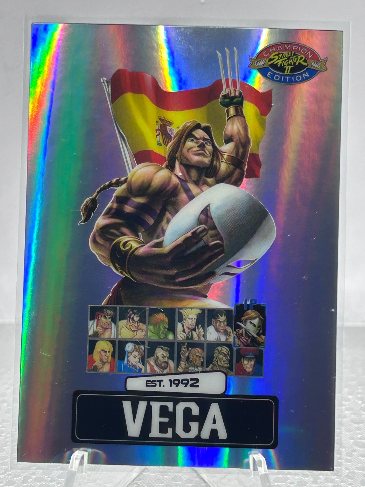 Street Fighter 2: Champion Edition VEGA PSA Magazine Promo Card PSA-1 SILVER