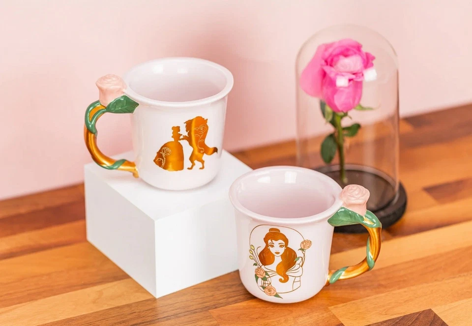 Disney Beauty and the Beast Belle керамическая кружка с цветочным рисунком принцесса кофейная чашка подарок - Изображение 4 из 4