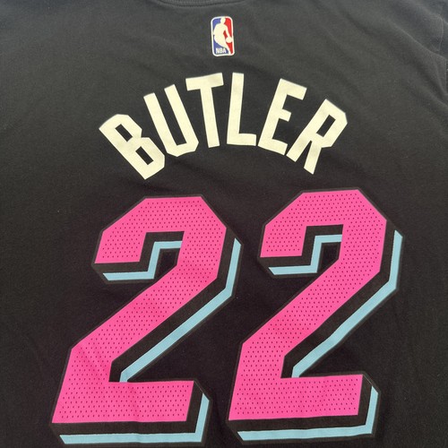 Jimmy Butler The Nike Tee Dri Fit T-Shirt Men L Black Graphic Print Logo .#32393 - Picture 8 of 9