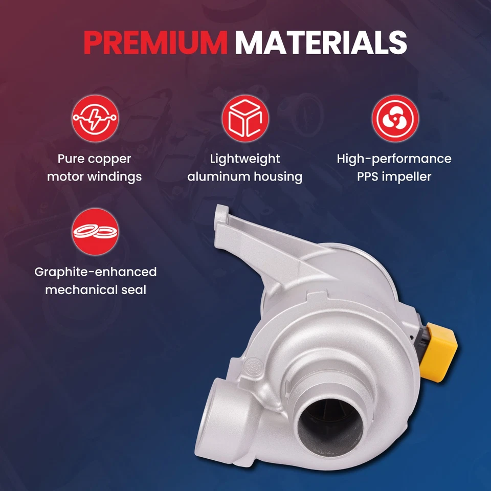 Engine Water Pump for Volvo S80 S60 V60 Cross Country XC60 S90 Polestar 2.0L - Image 3 of 4