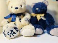 TY Beanie Buddies New York YANKEE bears 2005/2009 12 DUO