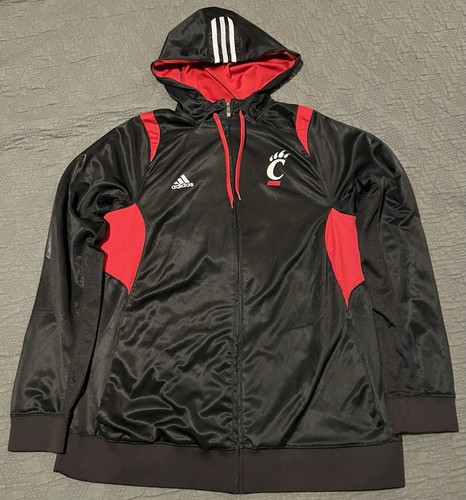 ๐ฅ๐ฅ๐ฅ ADIDAS CINCINNATI BEARCATS BASKETBALL TEAM ISSUE JACKET MENโS XL +4โ