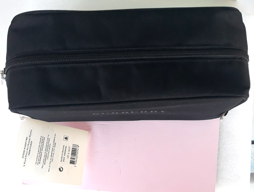 Burberry Düfte Herren Kulturbeutel Kosmetiktasche Reiseetui schwarz Reißverschluss ~Neu mit Etikett - Bild 4 von 14