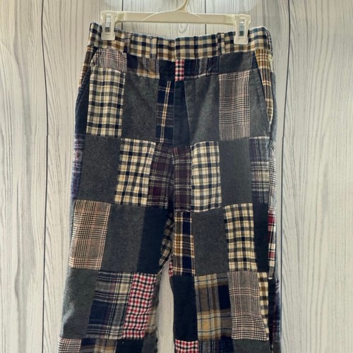 Vintage 60er Corbin Wolle Patchwork Hose Pants Herren Größe 28 x 24 Extra Small - Bild 2 von 9