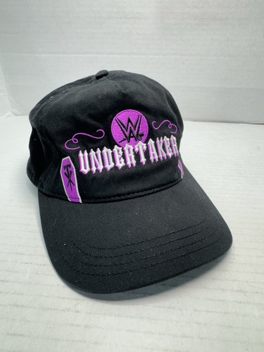WWE Undertaker Hat Snapback Adult OSFA Black Purple WWF AEW VTG - Picture 6 of 10