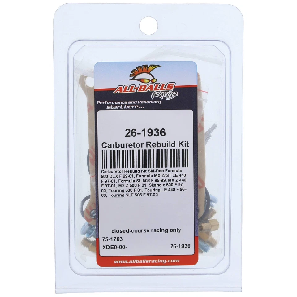 Kit de reconstrucción de carburador para Ski-Doo Formula MX Z/GT LE 440 F 1997-2001; 26-1936 Foto 4 de 4