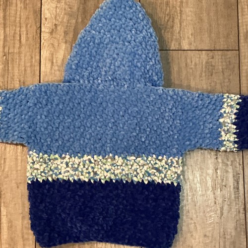 Cárdigan tejido con capucha y apliques de perro hecho a mano de la colección Crème Brûlée 9-12 meses - Imagen 7 de 7