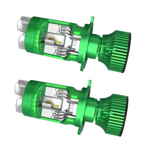 Efficient Dual Projector Lens H4 LED Headlights Offering 6500 Lumens Brightness - Picture 3 of 7
