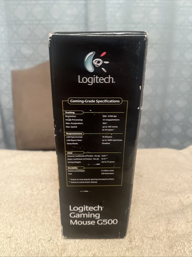 Logitech G500 Gaming Grade Laser Gaming Mouse Onboard Memory New Sealed - Picture 3 of 3