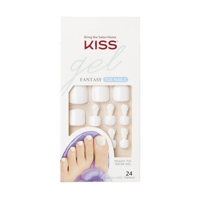 KISS Gel Fantasy Toe Fake Nails, This Is Classic