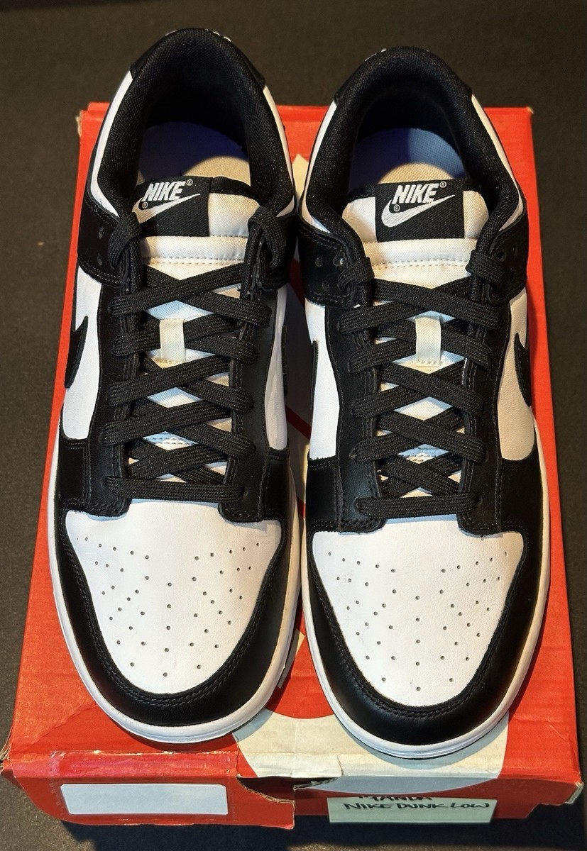 Size 10.5 - Nike Dunk Low Black White for sale online | eBay