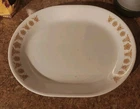 Corning CORELLE BUTTERFLY GOLD Serving Platter 12X10 USA Vintage Rare
