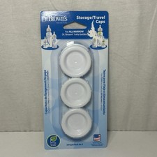 Dr Brown's Travel Storage Baby Bottle Caps / Lids 3 Pack Narrow