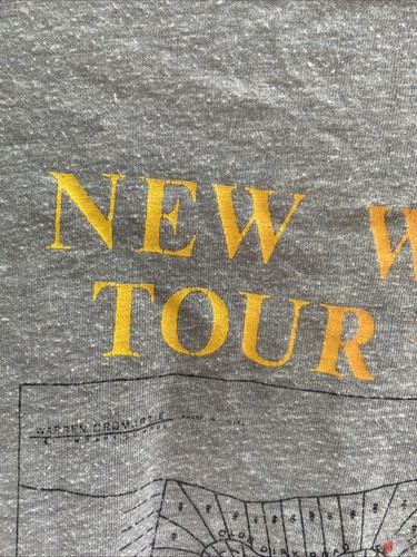 VINTAGE Rush Signals New World Tour 82-83 Original Mens X-Large Concert Crop Top - Picture 9 of 12