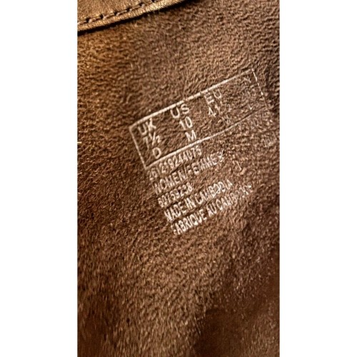 Clarks Artisan Gelata Boots 10 Tan Nubuck Block Heel Ankle Bootie Italian WB - Picture 7 of 15