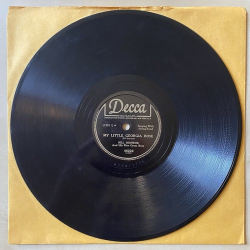 Bill Monroe Decca 46222 bluegrass 78rpm E - Picture 4 of 4