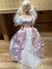 Vtg 1996 Mattel Birthday Barbie Doll Prettiest Present Blonde Hair Dress 15998