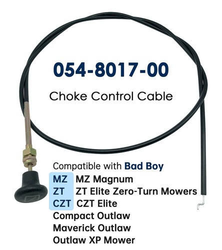054-8017-00 Chokezug passend für Bad Boy Mower CZT Elite, Mähwerk Choke Steuerung... - Bild 3 von 8
