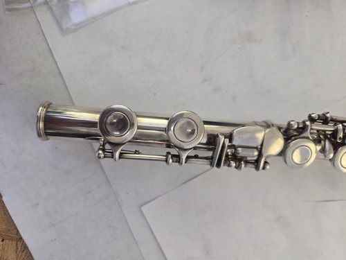 Flauta de plata fina Selmer Signet Special .900 con estuche serie sin probar 30526 EE. UU. - Imagen 16 de 24