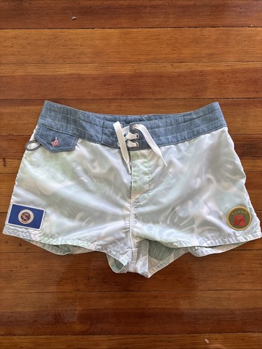 Birdwell Beach Damen Boardshorts transparent Badehose Gr. 8 RAR Aloha Minnesota "