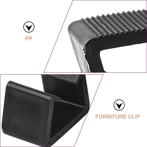 Sujetador de silla de exterior 8 piezas sofá de patio muebles clip de mimbre - Imagen 8 de 12