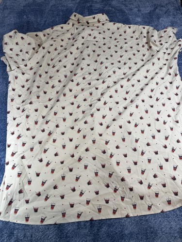 Dixxon Hemd Herren 6XL Polyester Knopfleiste Matrose Kirschbraun Party Strand - Bild 11 von 13