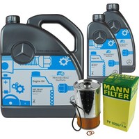 MANN-FILTER ÖLfilter 7L MotoröL 5W-40 MB 229.5 FüR Mercedes-Benz 190 D