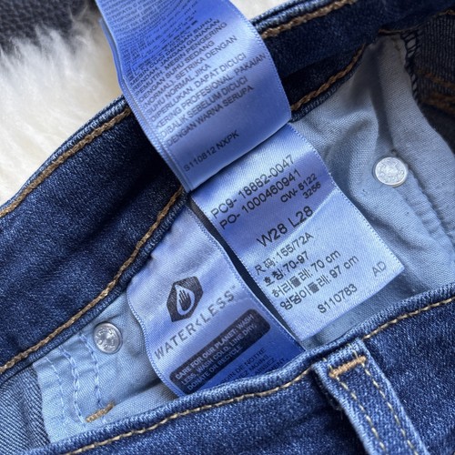 Levi's 721 Damen Jeans Hose W28 L28 Denim Blau Skinny Slim Stretch High Rise - Bild 11 von 13