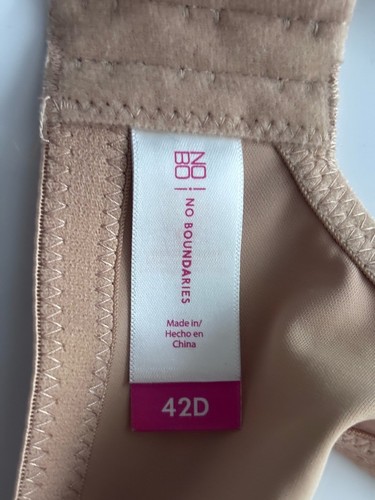 No Boundaries Full Coverage T-Shirt Bra Nude 42D - Picture 3 of 5