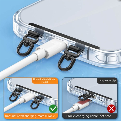 Metal Lanyards Card Ultra-thin Sling Rope Card Clip Snap Strap Mobile Phone - Photo 10/15