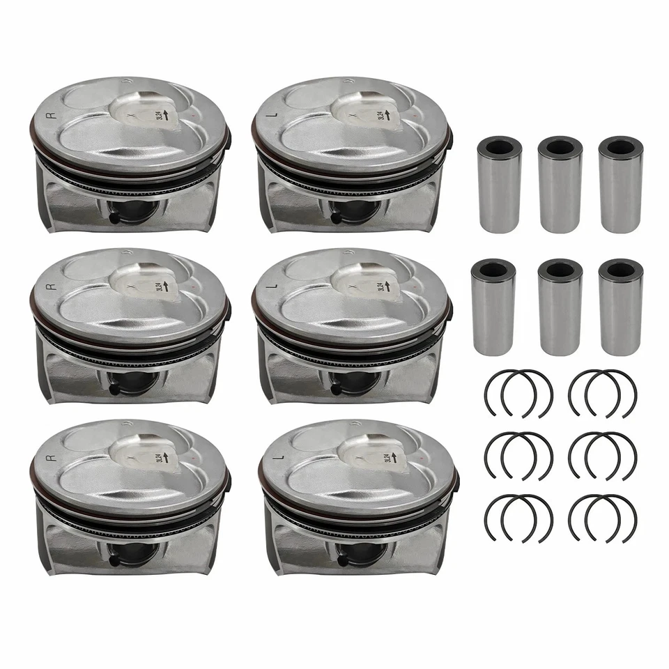 Pistones y anillos STD aptos para 3,6 L GM Chevy Traverse Buick Enclave 12616971 12616972 Foto 2 de 4