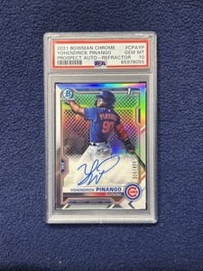 2021 Bowman Chrome Yohendrick Pinango 1st Auto Refractor /499  PSA 10 🔥