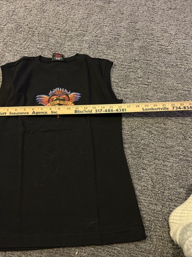 Vintage Harley Davidson Damen T-Shirt Strass Jeweled Logo Gr. L 90’s - Bild 3 von 7