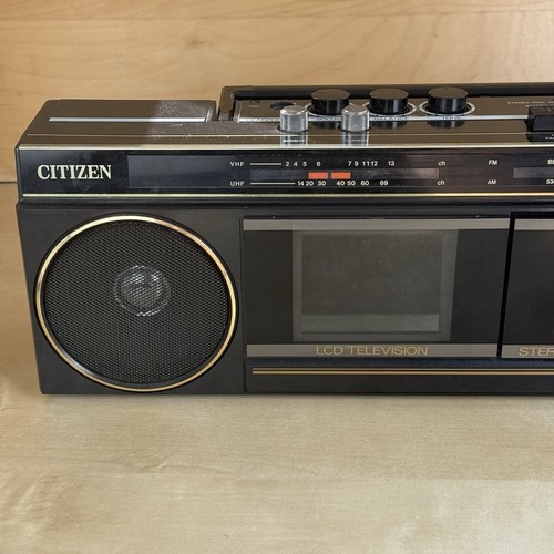 Televisore LCD analogico vintage Citizen TA80-0A e registratore a cassette stereo *LEGGI* - Foto 4 di 10