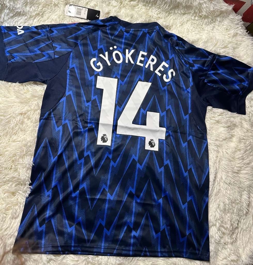 Arsenal 25/26 away Viktor Gyökeres #14 Jersey – Brand New