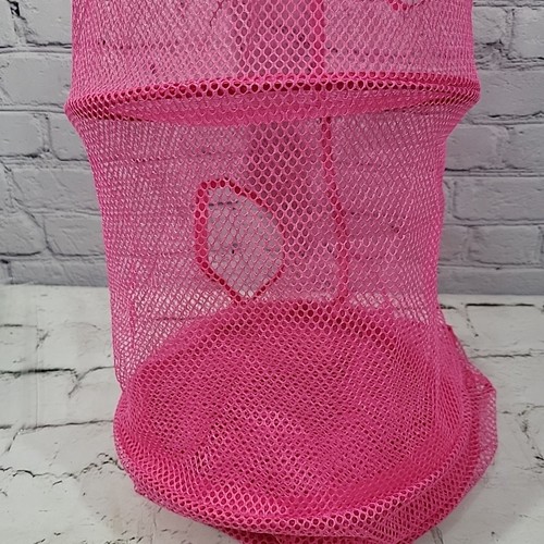 IKEA PS FANGST Hanging Pink Mesh 6 Compartment Storage Organizer 64" Long - Picture 4 of 7